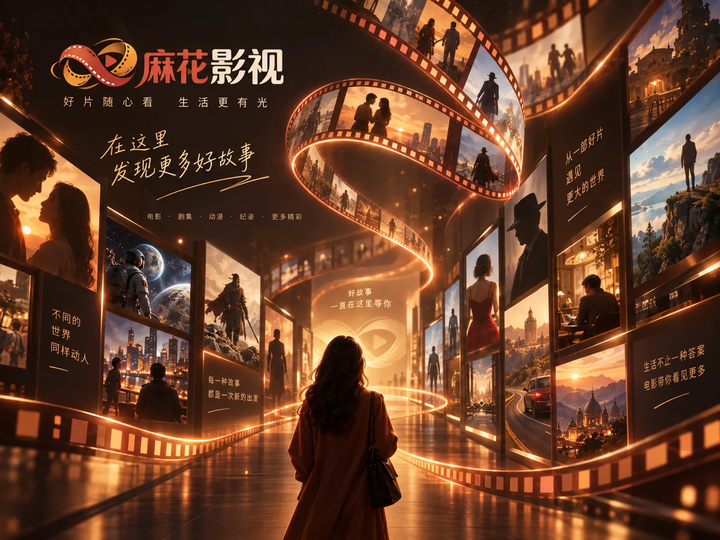 电视剧人物与故事阅读的配图